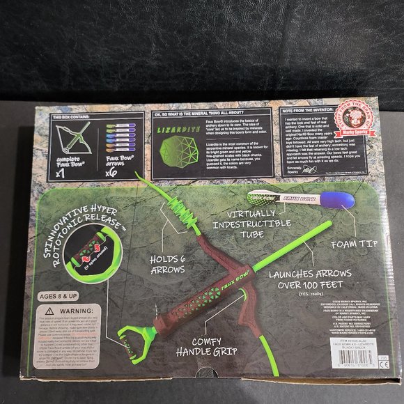 Faux Bow 4.0 Lizardite, Marky Starky The Feel of Real Archery Toy Ages 8 Plus - Picture 7 of 10